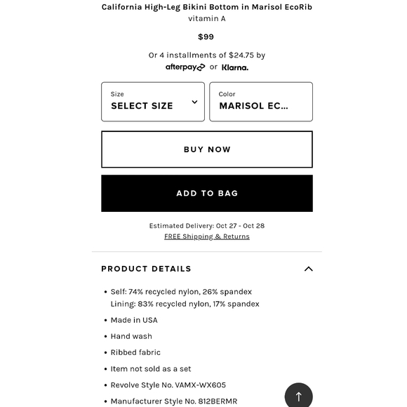 Vitamin A Bikini Bottom - Picture 4 of 5